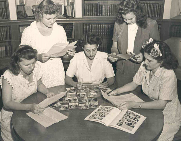 Torch and Shield yearbook editorial group, 1945
